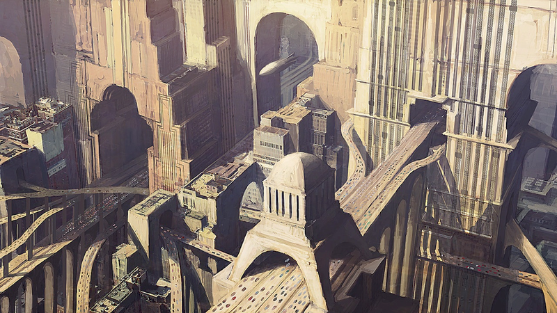 Illustration for article titled These Futuristic City Wallpapers Will Take Your Breath Away